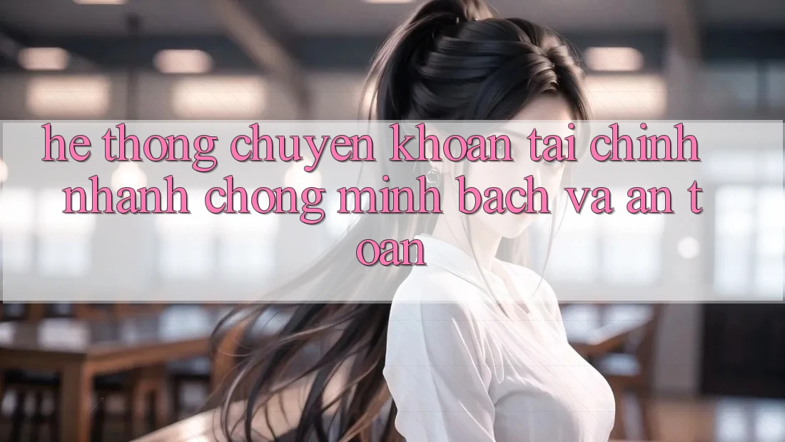 Hệ Thống Chuyển khoản Tài Chính: Nhanh Chóng, Minh Bạch Và An Toàn Hệ Thống Chuyển khoản Tài Chính: Nhanh Chóng, Minh Bạch Và An Toàn