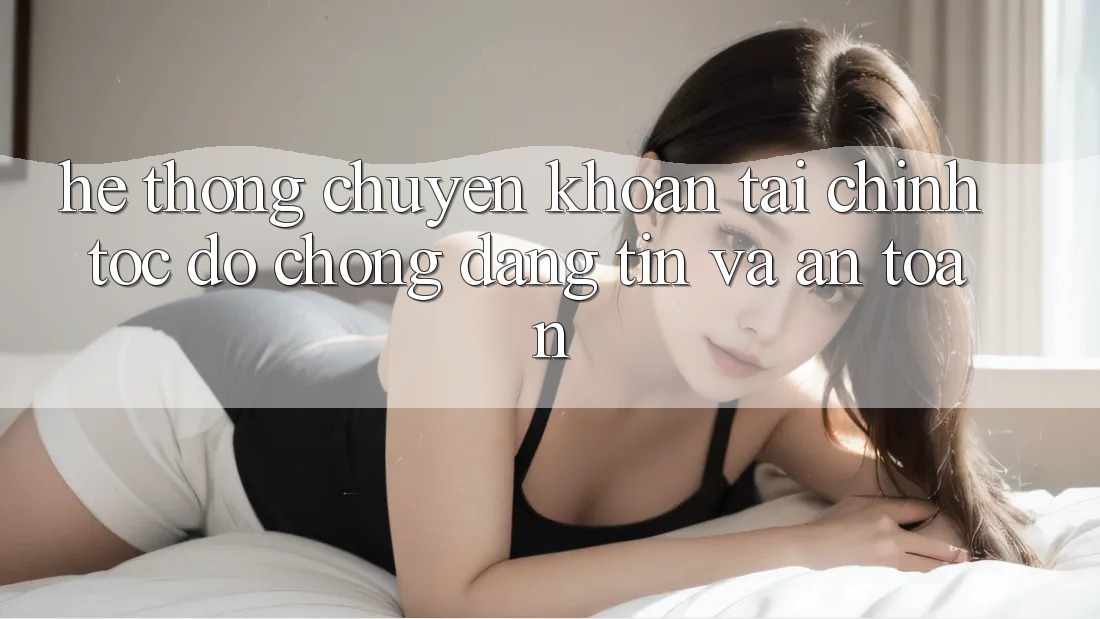 Hệ thống Chuyển khoản Tài Chính: Tốc độ Chóng, Đáng tin Và An Toàn Hệ thống Chuyển khoản Tài Chính: Tốc độ Chóng, Đáng tin Và An Toàn