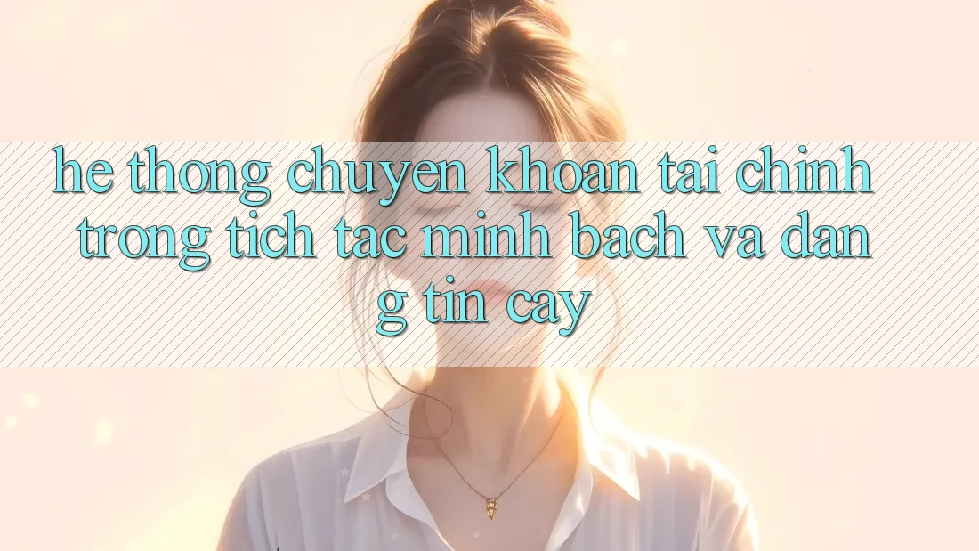 Hệ Thống Chuyển khoản Tài Chính: Trong tích tắc, Minh Bạch Và Đáng tin cậy Hệ Thống Chuyển khoản Tài Chính: Trong tích tắc, Minh Bạch Và Đáng tin cậy