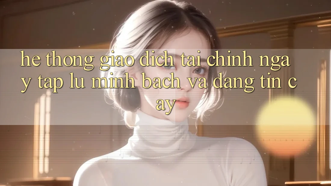 Hệ thống Giao Dịch Tài Chính: Ngay tắp lự, Minh Bạch Và Đáng tin cậy Hệ thống Giao Dịch Tài Chính: Ngay tắp lự, Minh Bạch Và Đáng tin cậy