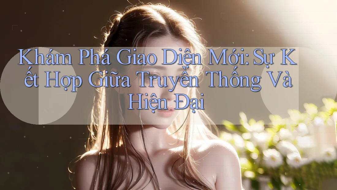 Khám Phá Giao Diện Mới: Sự Kết Hợp Giữa Truyền Thống Và Hiện Đại Khám Phá Giao Diện Mới: Sự Kết Hợp Giữa Truyền Thống Và Hiện Đại