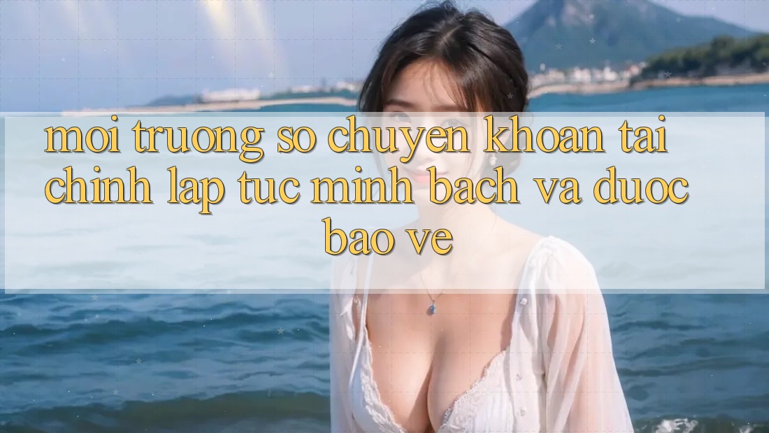 Môi trường số Chuyển khoản Tài Chính: Lập tức, Minh Bạch Và Được bảo vệ Môi trường số Chuyển khoản Tài Chính: Lập tức, Minh Bạch Và Được bảo vệ