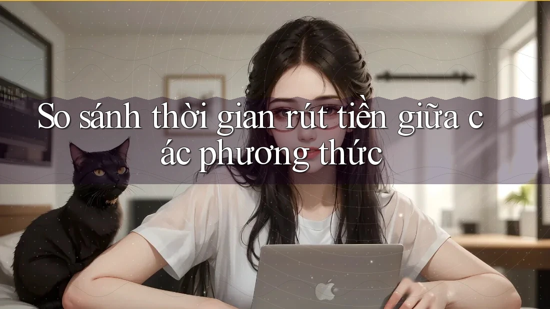 So sánh thời gian rút tiền giữa các phương thức So sánh thời gian rút tiền giữa các phương thức