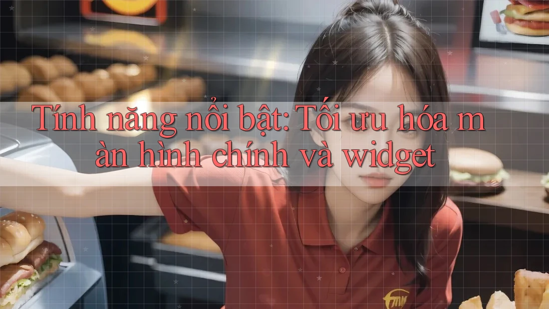 Tính năng nổi bật: Tối ưu hóa màn hình chính và widget Tính năng nổi bật: Tối ưu hóa màn hình chính và widget